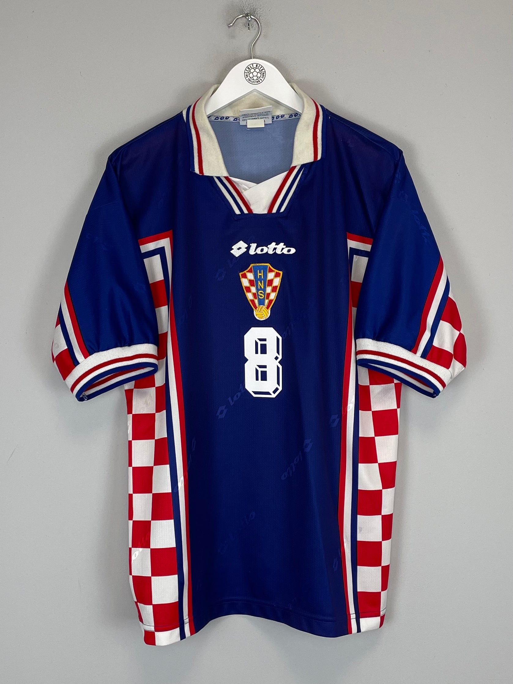 Shop 1998/00 CROATIA PROSINECKI #8 AWAY SHIRT (L) LOTTO, classic football shirts, vintage football shirts & retro soccer jerseys at Cult Kits