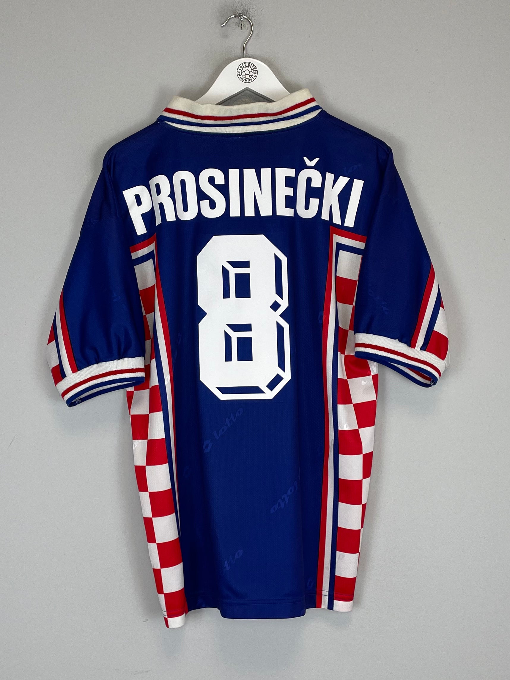 Shop 1998/00 CROATIA PROSINECKI #8 AWAY SHIRT (L) LOTTO, classic football shirts, vintage football shirts & retro soccer jerseys at Cult Kits