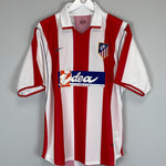 Shop 2001/02 ATLETICO MADRID F.TORRES #9 *MINT* HOME SHIRT (L) NIKE, classic football shirts, vintage football shirts & retro soccer jerseys at Cult Kits