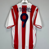 Shop 2001/02 ATLETICO MADRID F.TORRES #9 *MINT* HOME SHIRT (L) NIKE, classic football shirts, vintage football shirts & retro soccer jerseys at Cult Kits