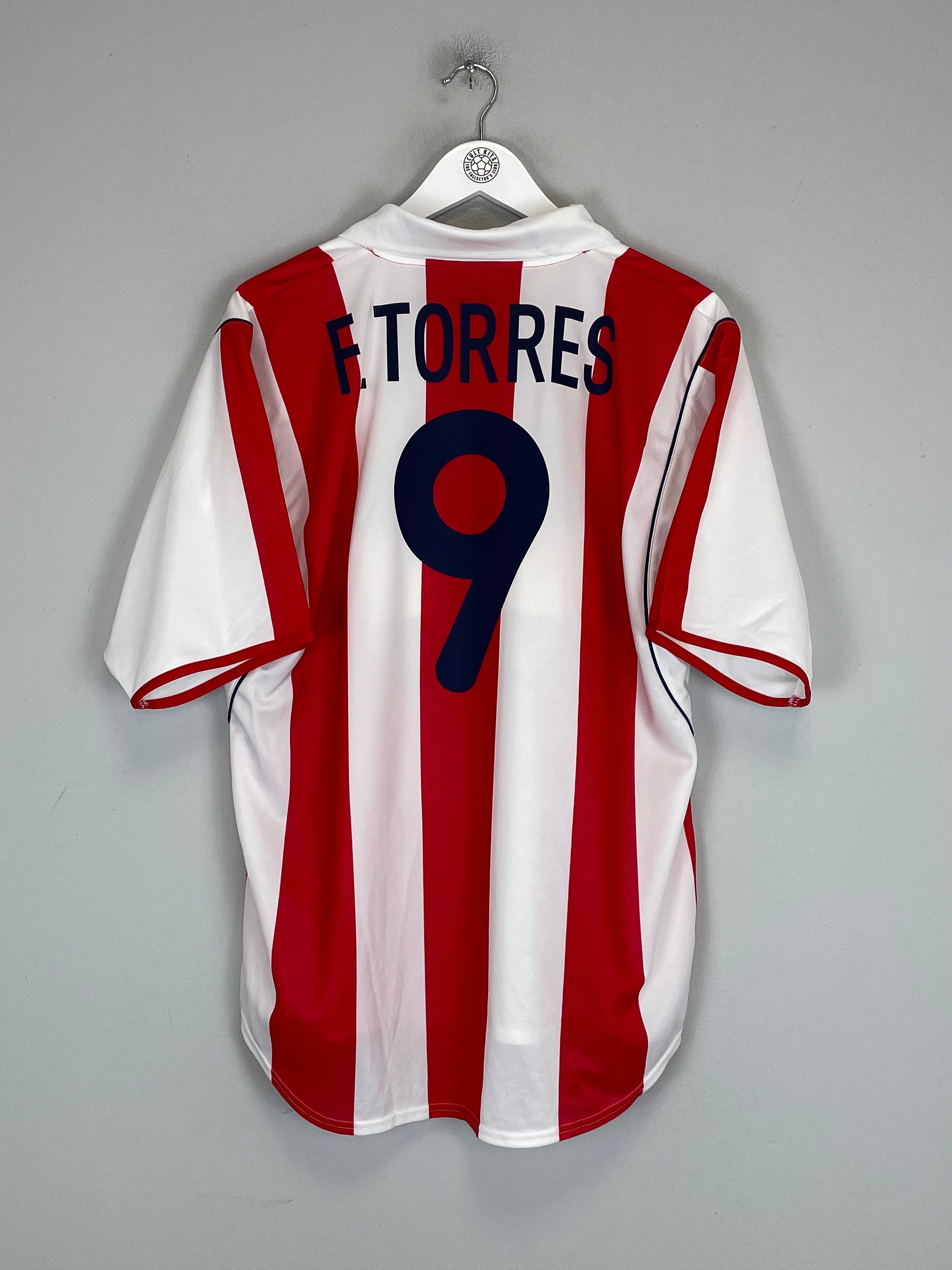 Shop 2001/02 ATLETICO MADRID F.TORRES #9 *MINT* HOME SHIRT (L) NIKE, classic football shirts, vintage football shirts & retro soccer jerseys at Cult Kits