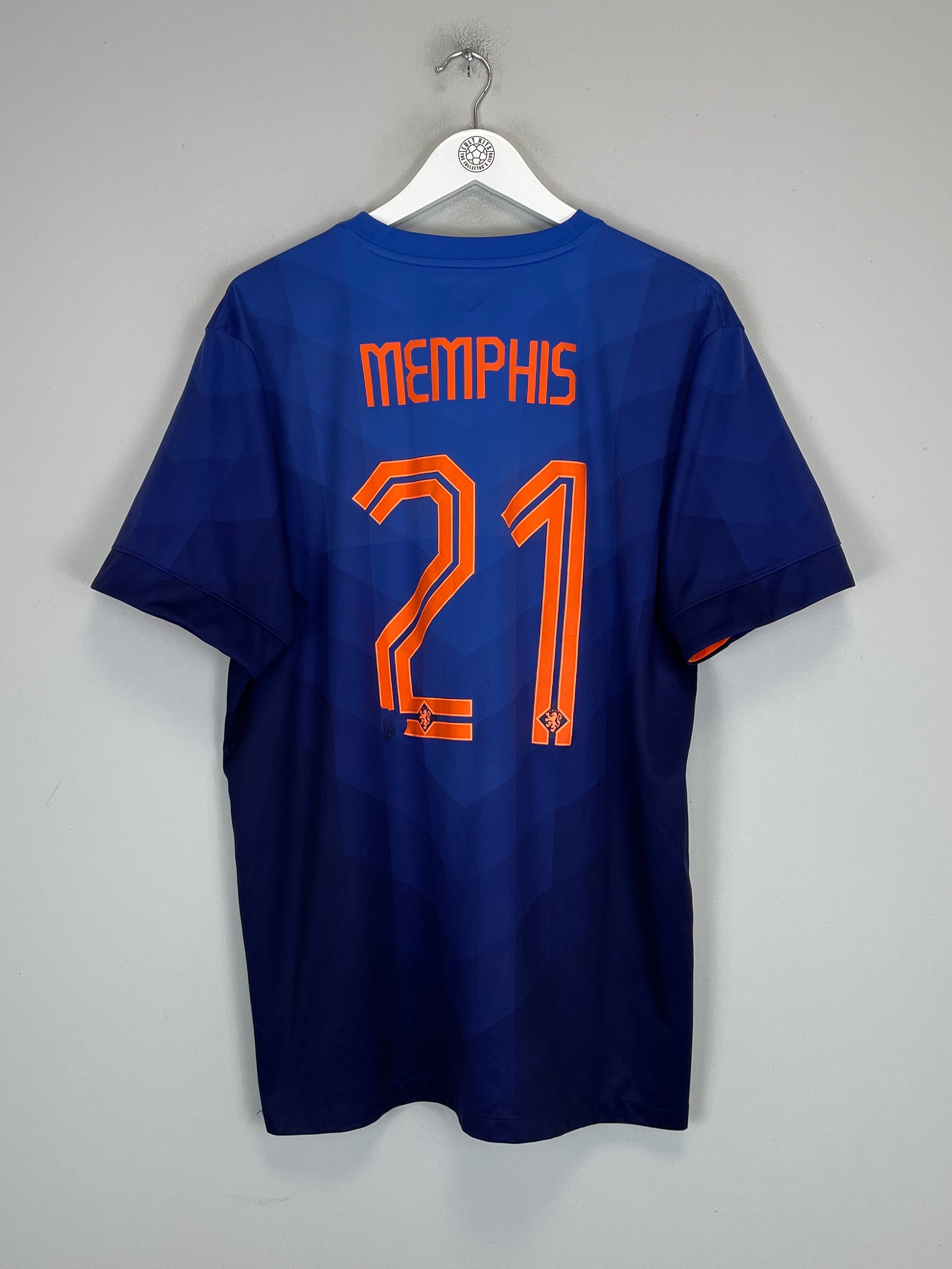Shop 2014/15 NETHERLANDS MEMPHIS #21 AWAY SHIRT (XL) NIKE, classic football shirts, vintage football shirts & retro soccer jerseys at Cult Kits