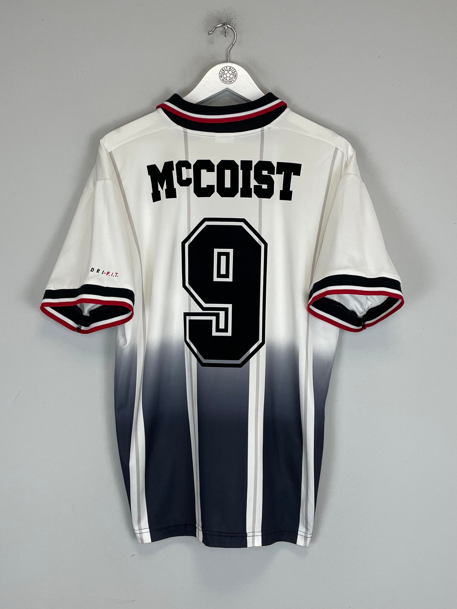 Shop 1997/99 RANGERS MCCOIST #9 AWAY SHIRT (L) NIKE, classic football shirts, vintage football shirts & retro soccer jerseys at Cult Kits