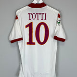 Shop 2009/10 ROMA TOTTI #10 AWAY SHIRT (M) KAPPA, classic football shirts, vintage football shirts & retro soccer jerseys at Cult Kits