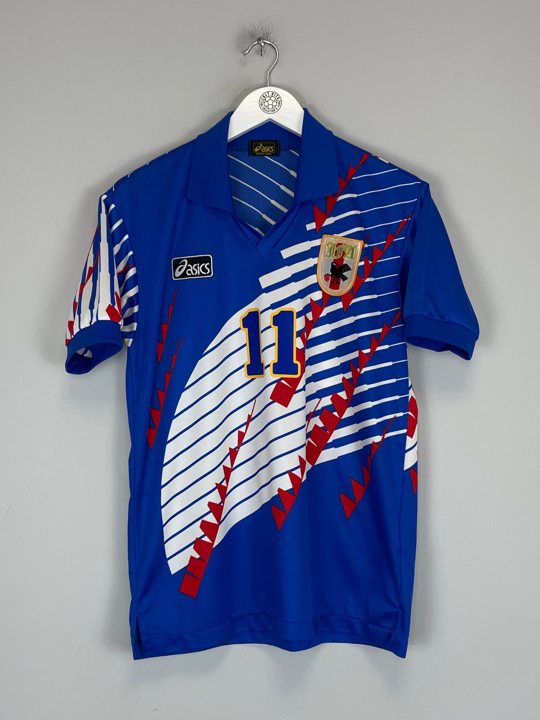 Shop 1994 JAPAN KAZU #11 HOME SHIRT (M) ASICS, classic football shirts, vintage football shirts & retro soccer jerseys at Cult Kits