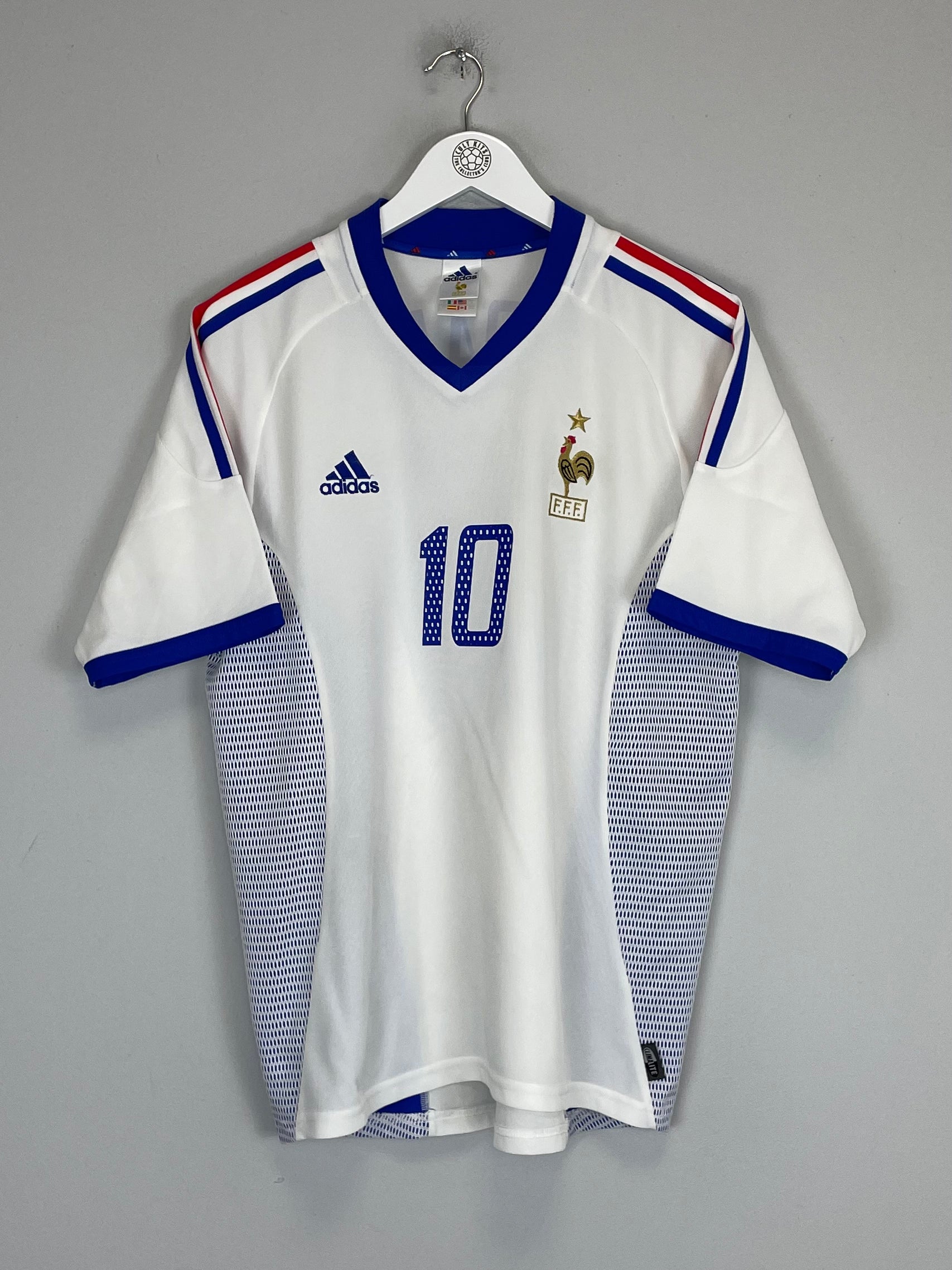 Shop 2002/04 FRANCE ZIDANE #10 AWAY SHIRT (M) ADIDAS, classic football shirts, vintage football shirts & retro soccer jerseys at Cult Kits