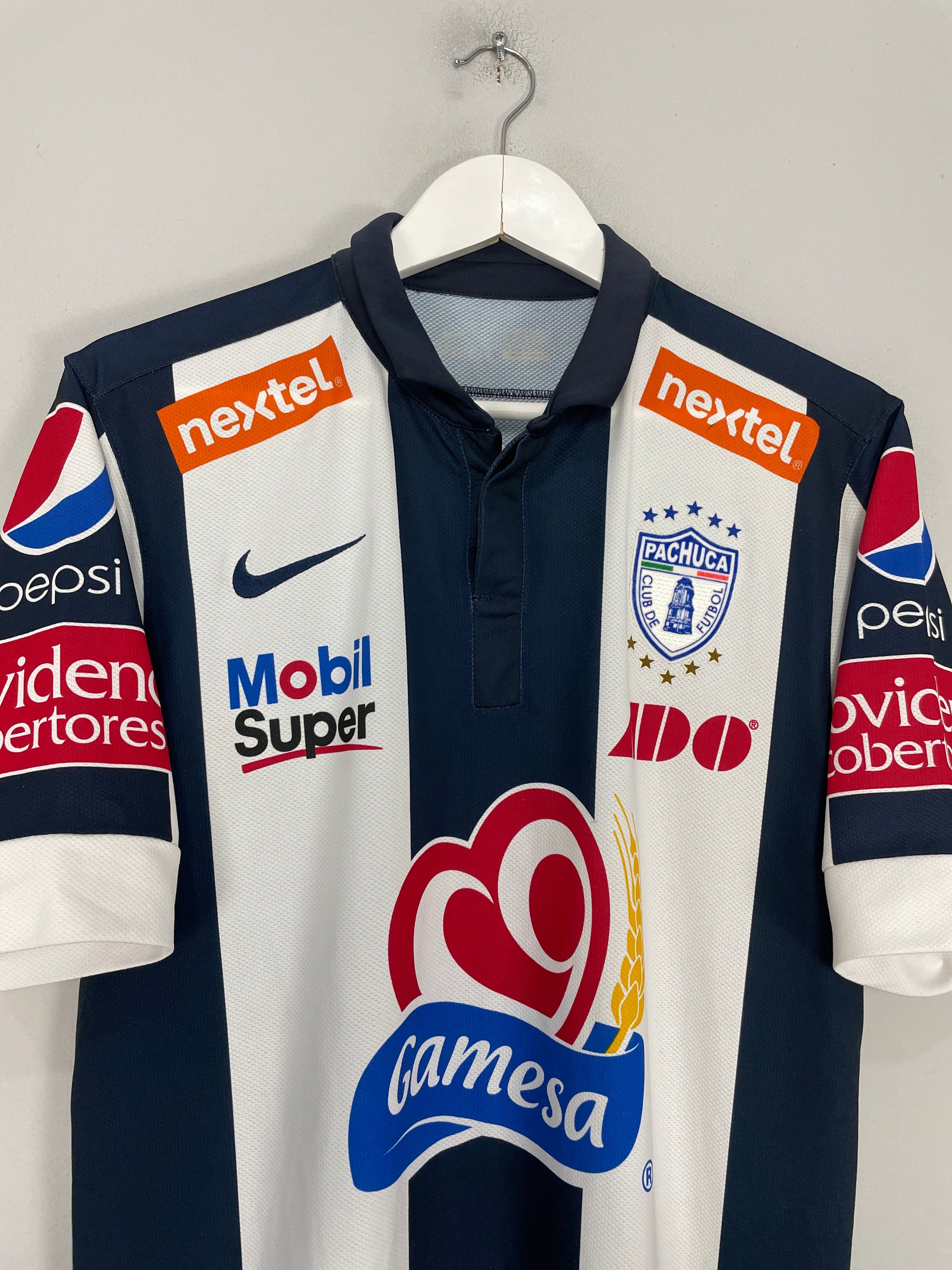 Shop 2012/13 PACHUCA E.VALENCIA #14 HOME SHIRT (M) NIKE, classic football shirts, vintage football shirts & retro soccer jerseys at Cult Kits
