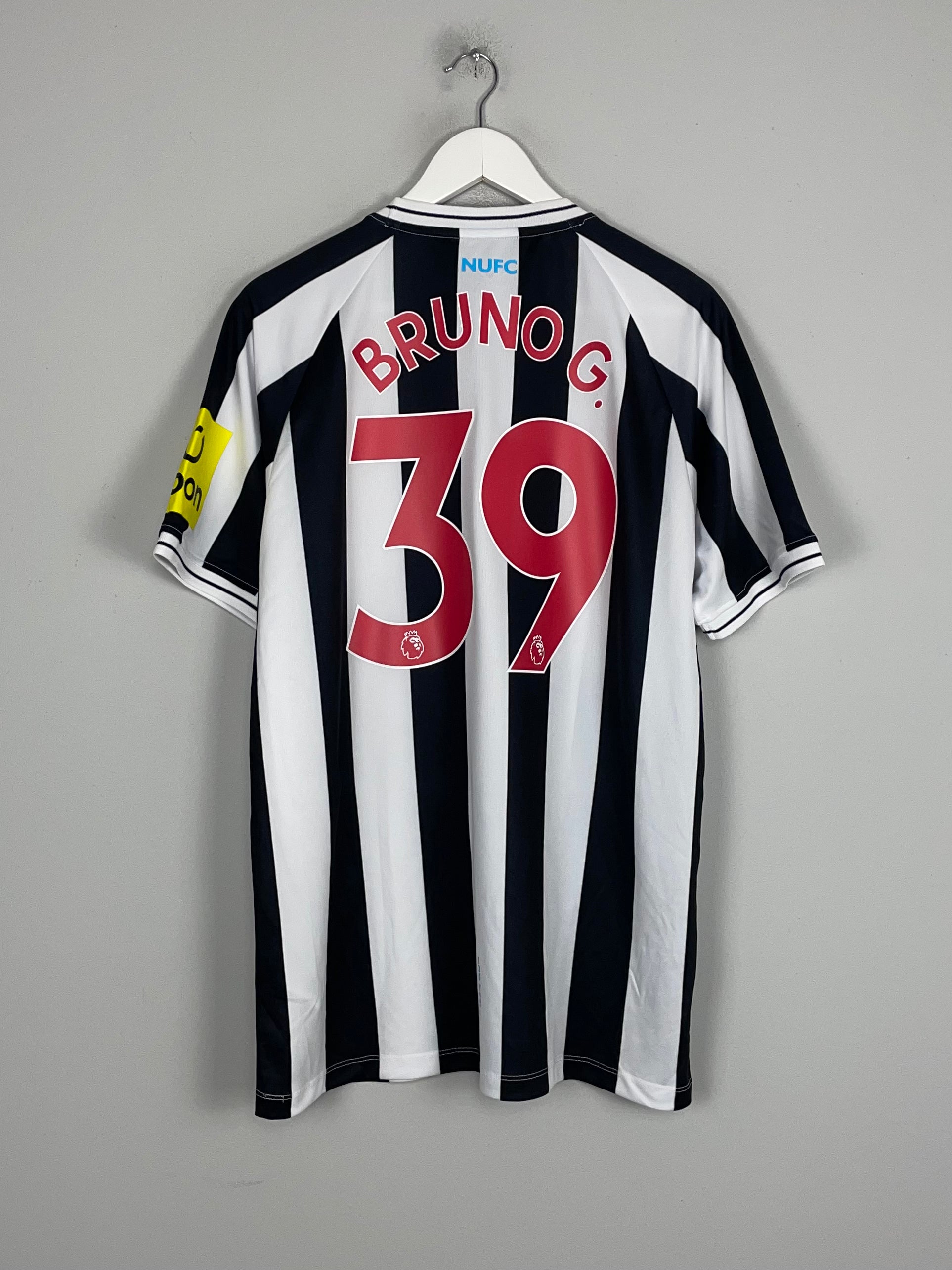 Shop 2022/23 Newcastle United Bruno G. #39 *BNWOT* Home Shirt (Multiple Sizes) Castore, classic football shirts, vintage football shirts & retro soccer jerseys at Cult Kits