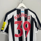 Shop 2022/23 Newcastle United Bruno G. #39 *BNWOT* Home Shirt (Multiple Sizes) Castore, classic football shirts, vintage football shirts & retro soccer jerseys at Cult Kits