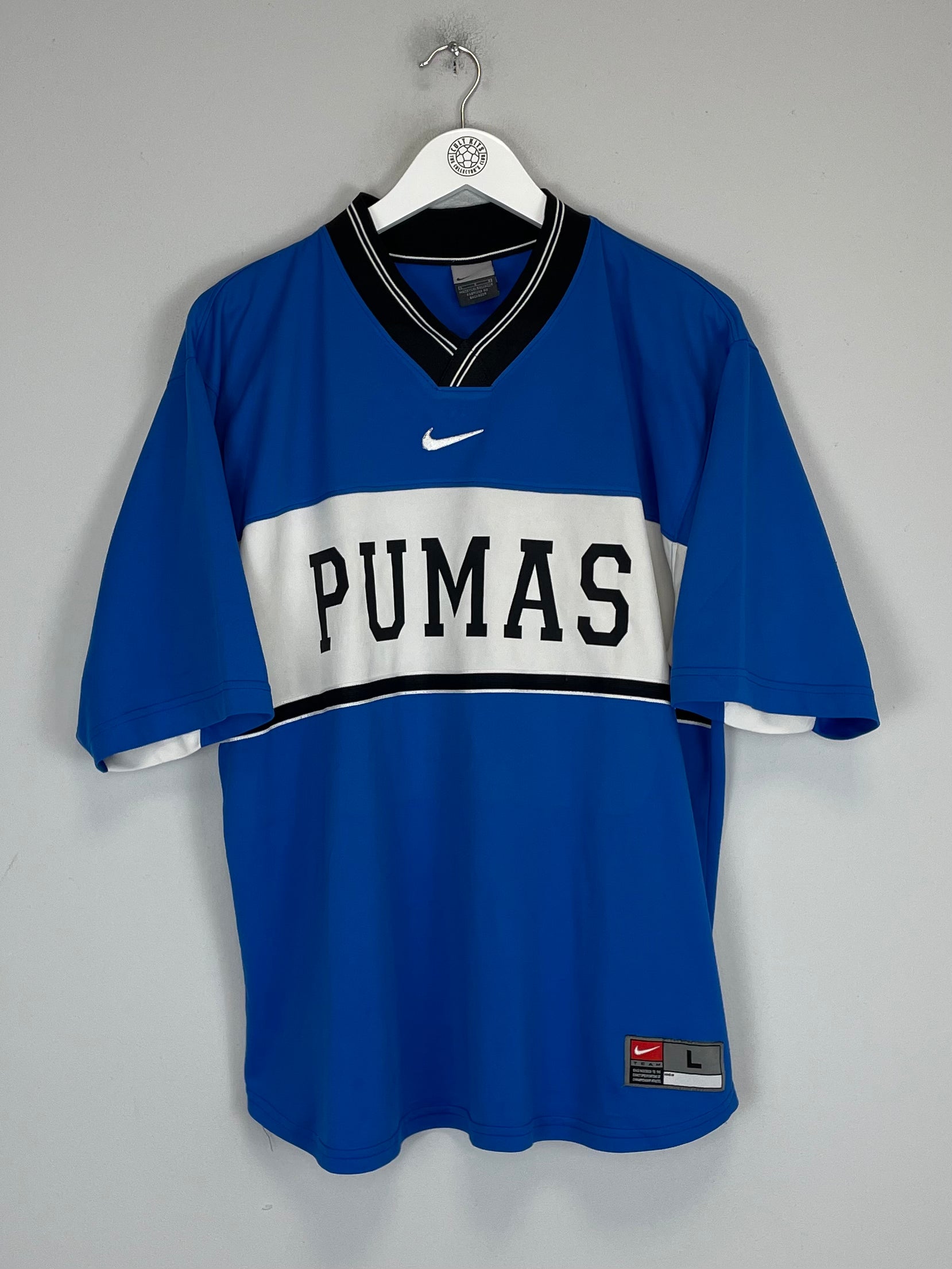 Shop 1997/98 UNAM PUMAS J.CAMPOS #1 GK SHIRT (L) NIKE, classic football shirts, vintage football shirts & retro soccer jerseys at Cult Kits