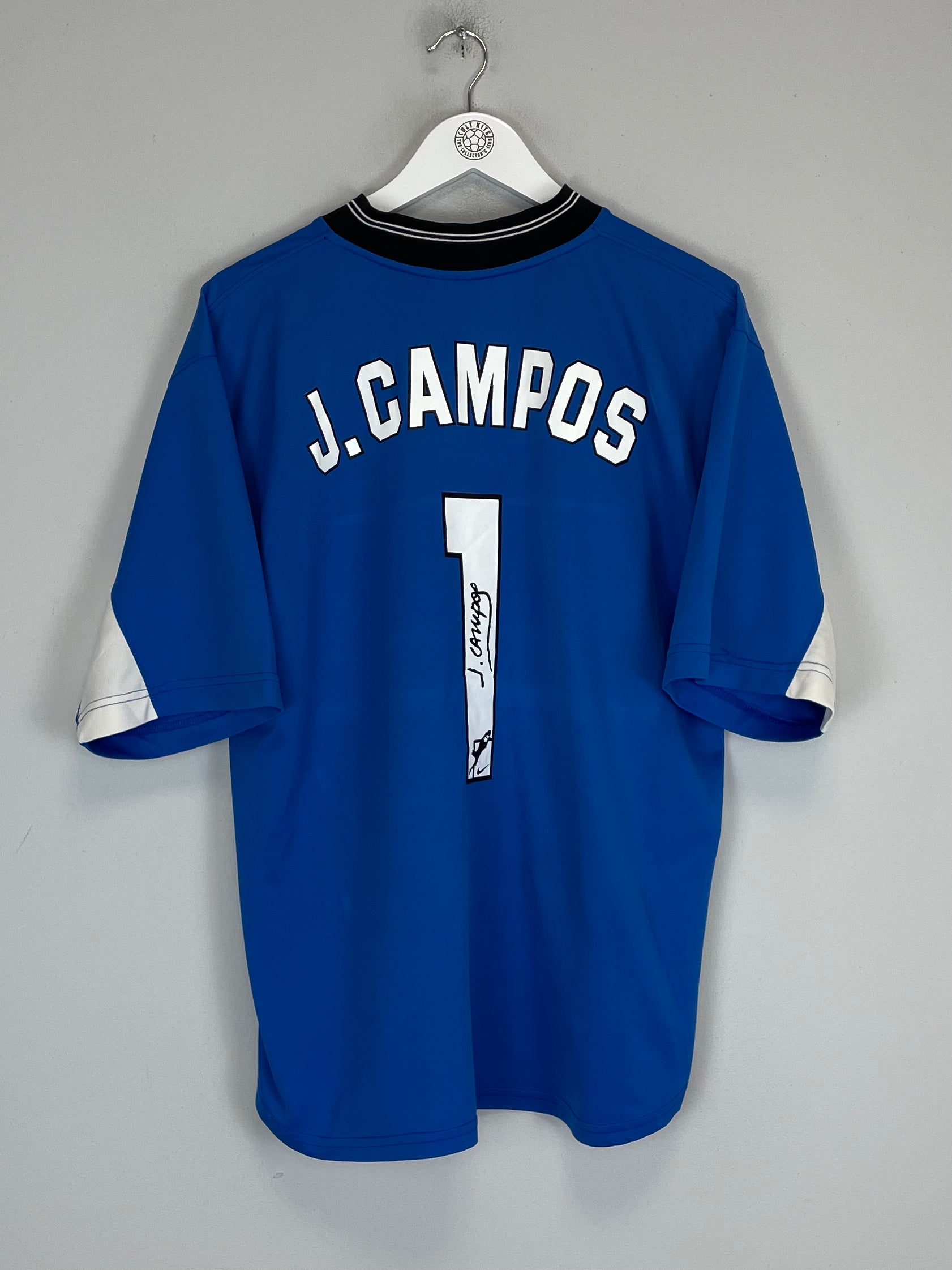 Shop 1997/98 UNAM PUMAS J.CAMPOS #1 GK SHIRT (L) NIKE, classic football shirts, vintage football shirts & retro soccer jerseys at Cult Kits