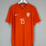 Shop 2014/15 NETHERLANDS KUYT #15 HOME SHIRT (XL) NIKE, classic football shirts, vintage football shirts & retro soccer jerseys at Cult Kits