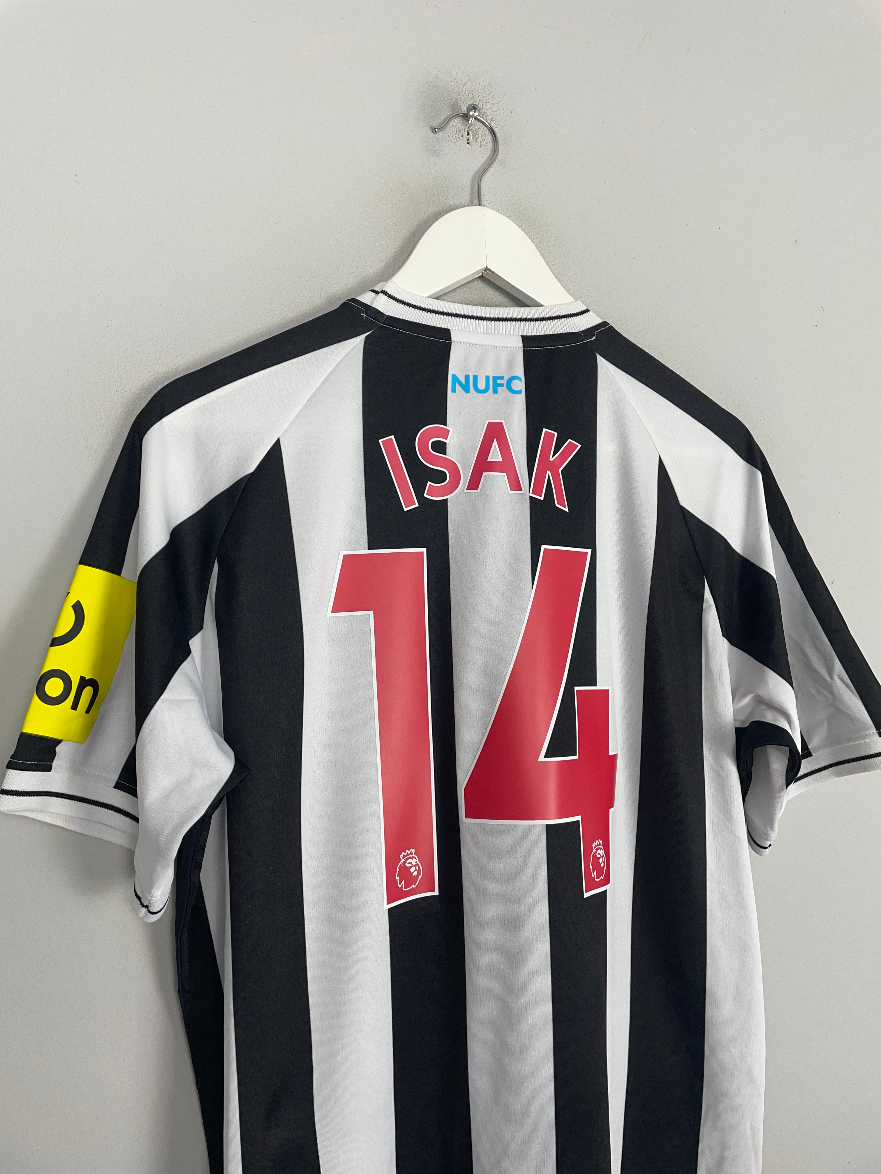 Shop 2022/23 Newcastle United Isak #14 *BNWOT* Home Shirt (Multiple Sizes), classic football shirts, vintage football shirts & retro soccer jerseys at Cult Kits