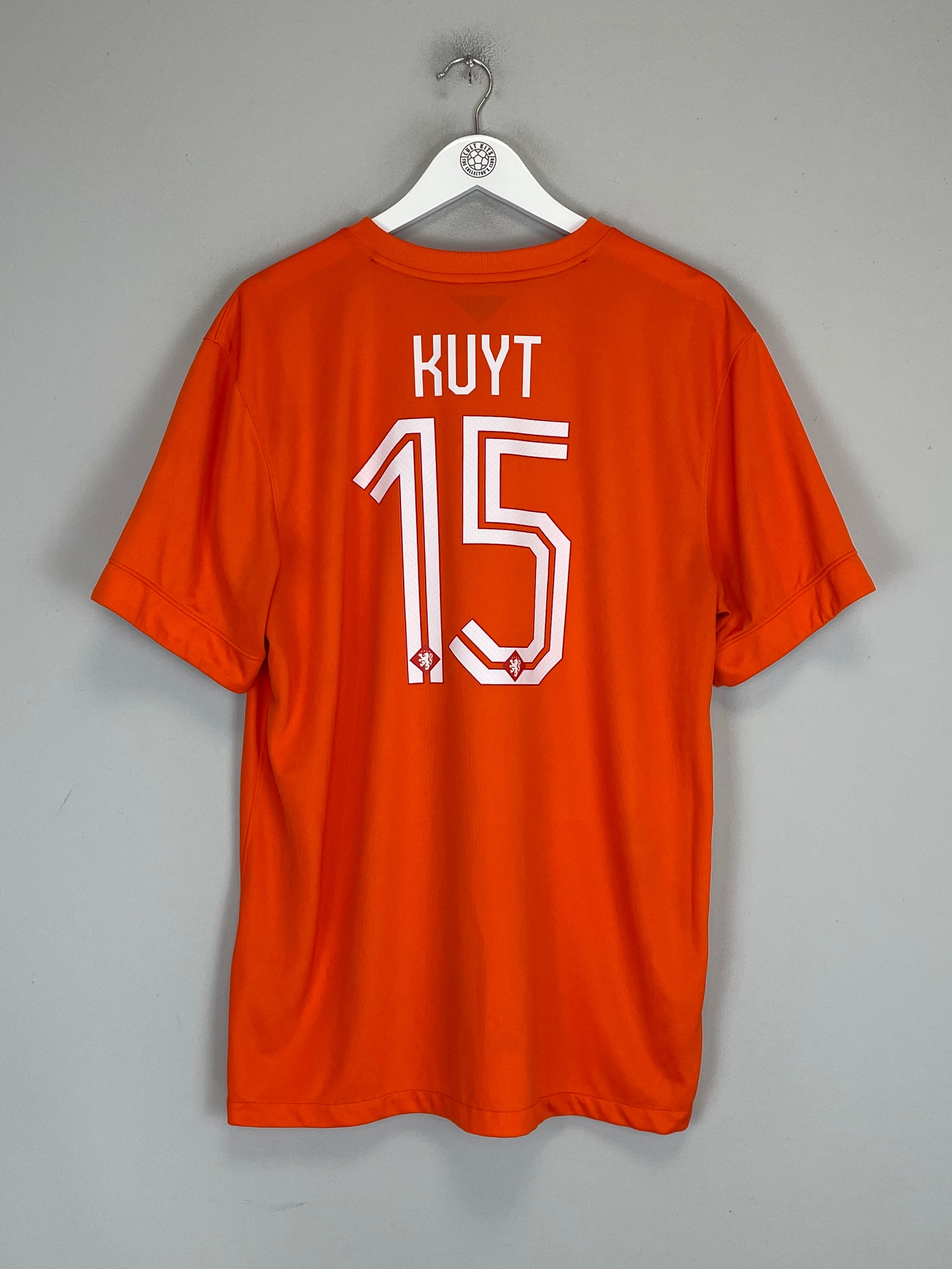 Shop 2014/15 NETHERLANDS KUYT #15 HOME SHIRT (XL) NIKE, classic football shirts, vintage football shirts & retro soccer jerseys at Cult Kits