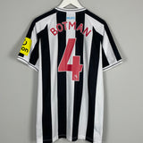 Shop 2022/23 Newcastle United Botman #4 *BNWOT* Home Shirt (Multiple Sizes) Castore, classic football shirts, vintage football shirts & retro soccer jerseys at Cult Kits