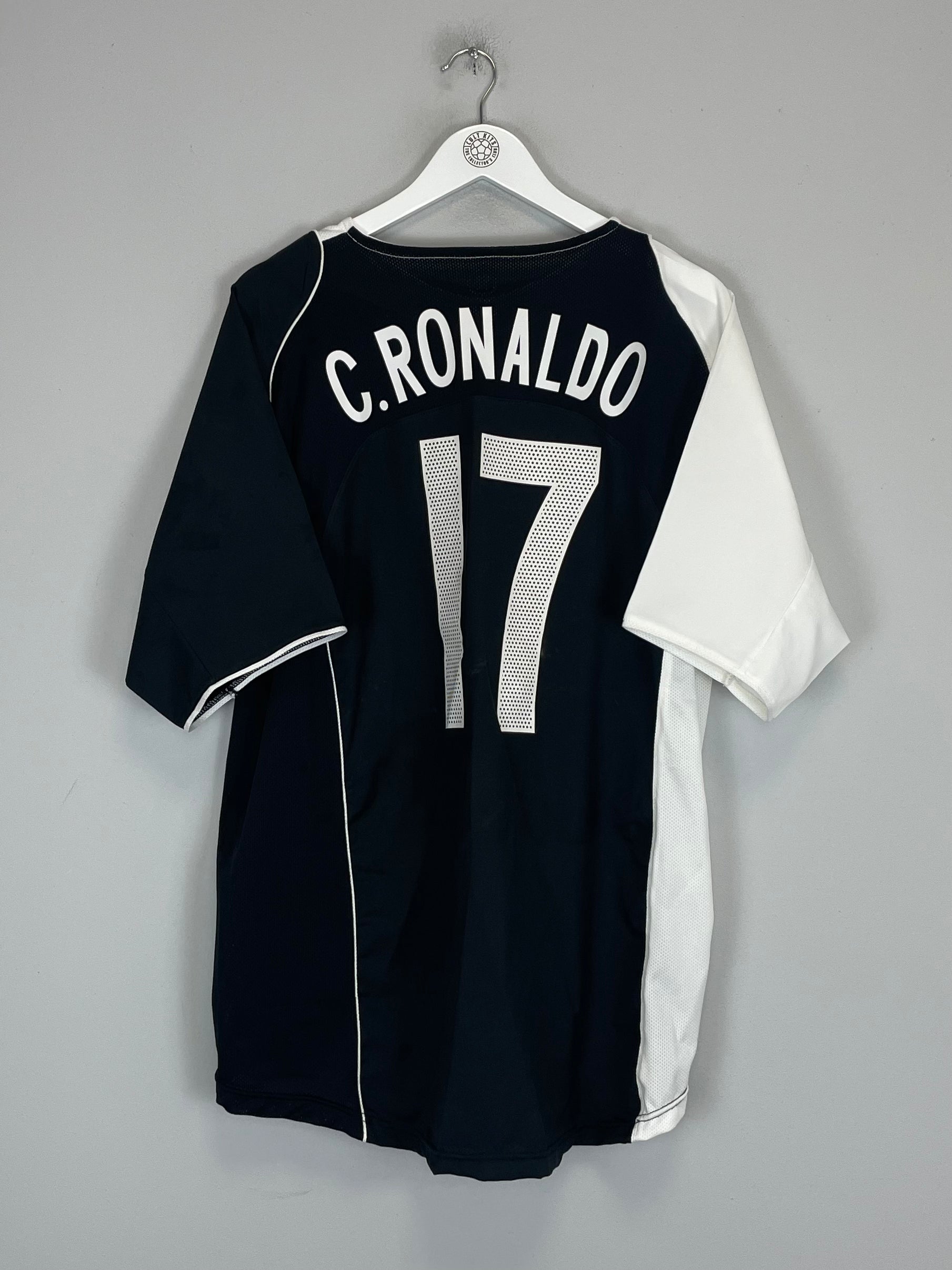 Shop 2004 PORTUGAL C.RONALDO #17 ANTI RACISM SHIRT (XL) NIKE, classic football shirts, vintage football shirts & retro soccer jerseys at Cult Kits