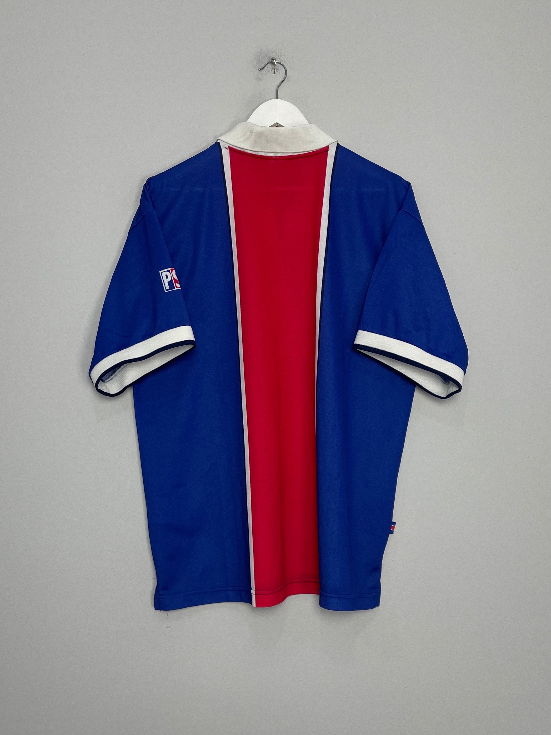 Shop 1997/98 PSG HOME SHIRT (XL) NIKE, classic football shirts, vintage football shirts & retro soccer jerseys at Cult Kits