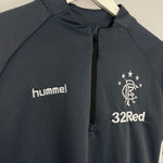 Shop 2018/19 RANGERS 1/4 TRAINING TOP (S) HUMMEL, classic football shirts, vintage football shirts & retro soccer jerseys at Cult Kits