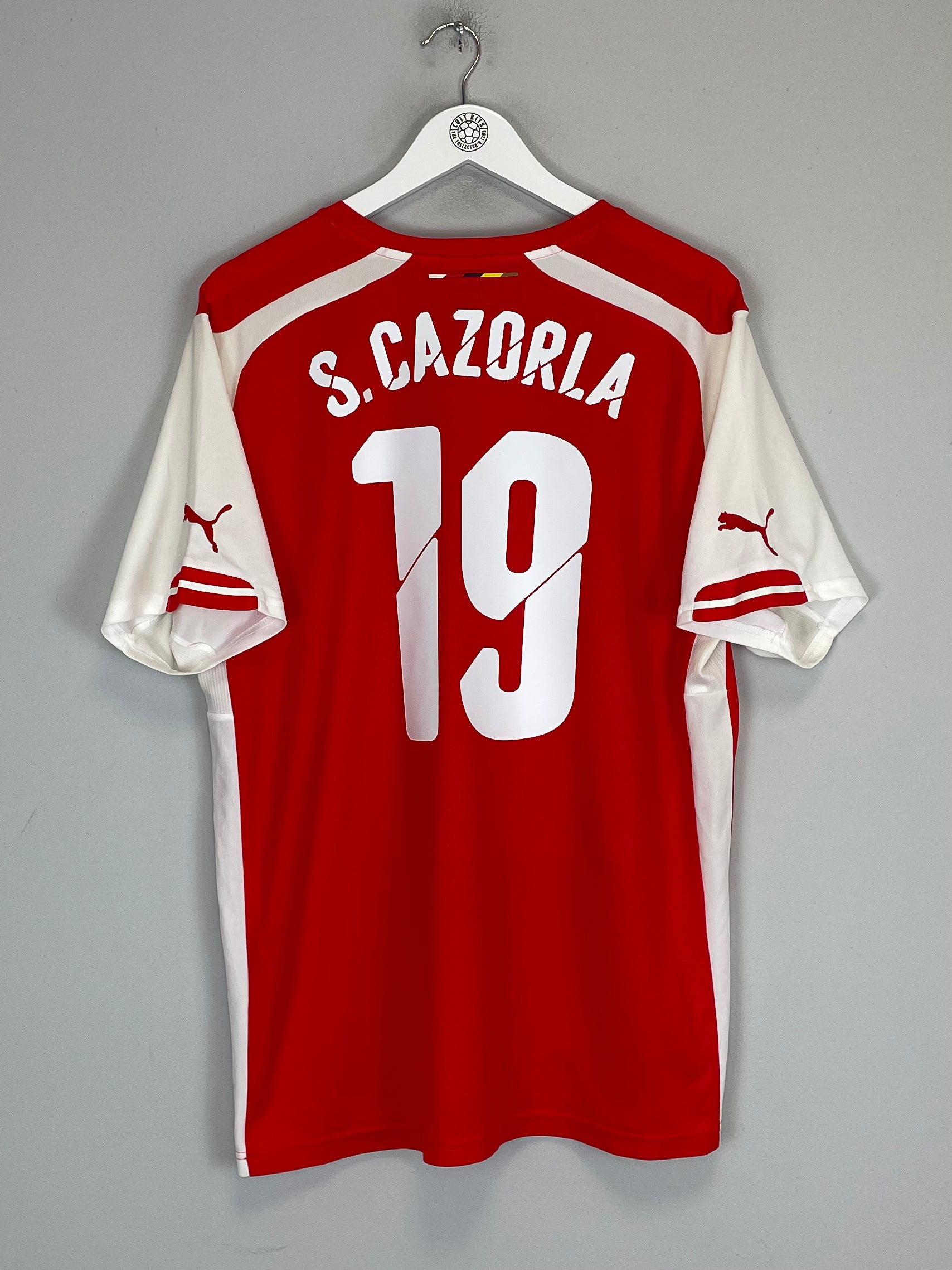 Shop 2014/15 ARSENAL S.CAZORLA #19 HOME SHIRT (XL) PUMA, classic football shirts, vintage football shirts & retro soccer jerseys at Cult Kits
