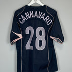 Shop 2004/05 JUVENTUS CANNAVARO #28 AWAY SHIRT (M) NIKE, classic football shirts, vintage football shirts & retro soccer jerseys at Cult Kits