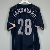Shop 2004/05 JUVENTUS CANNAVARO #28 AWAY SHIRT (M) NIKE, classic football shirts, vintage football shirts & retro soccer jerseys at Cult Kits
