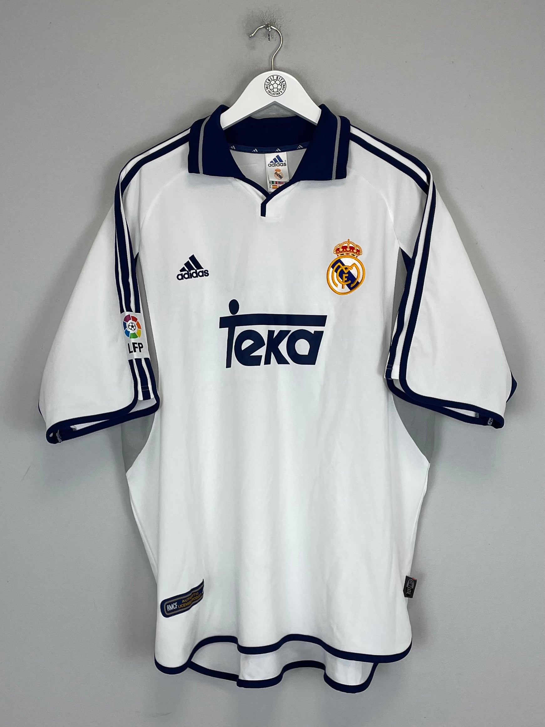 Shop 2000/01 REAL MADRID FIGO #10 HOME SHIRT (XL) ADIDAS, classic football shirts, vintage football shirts & retro soccer jerseys at Cult Kits