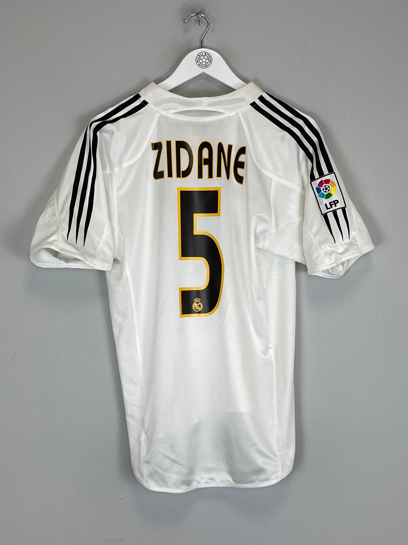 Shop 2004/05 REAL MADRID ZIDANE #5 HOME SHIRT (S) ADIDAS, classic football shirts, vintage football shirts & retro soccer jerseys at Cult Kits