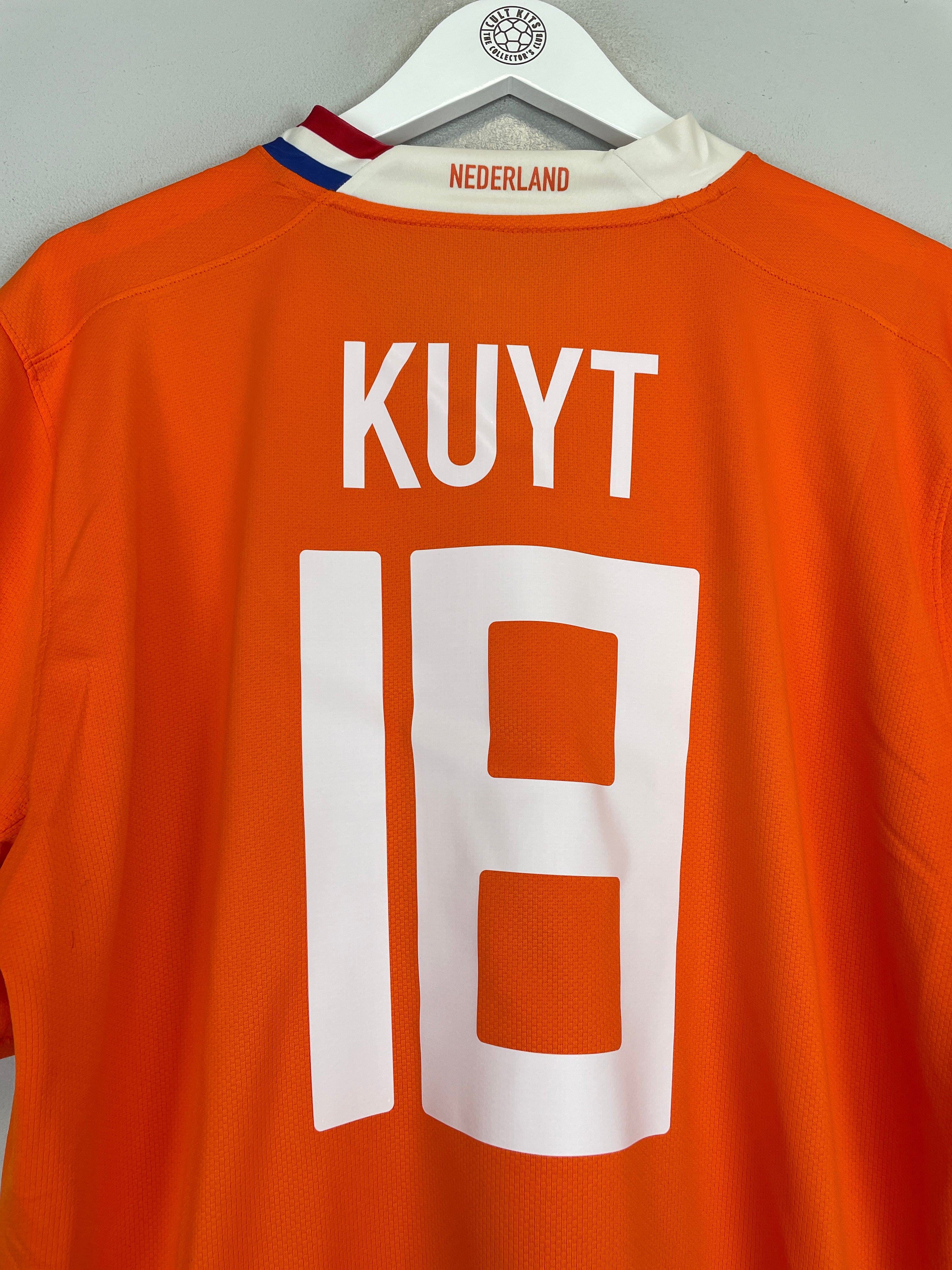 Shop 2008/10 NETHERLANDS KUYT #18 HOME SHIRT (XL) NIKE, classic football shirts, vintage football shirts & retro soccer jerseys at Cult Kits