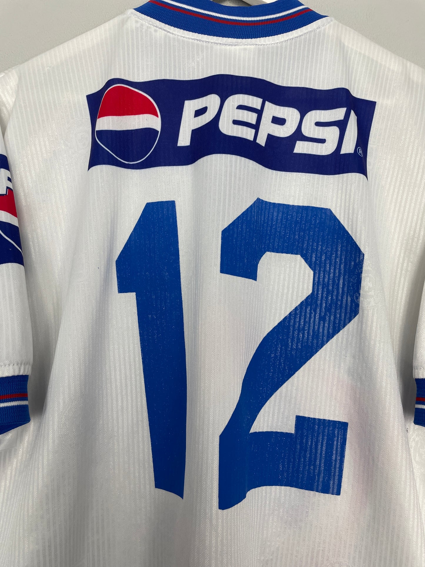1999/00 CRUZ AZUL #12 HOME AWAY SHIRT (L) FILA