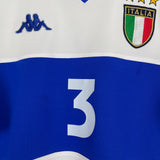 Shop 1999 ITALY MALDINI #3 AWAY SHIRT (L) KAPPA, classic football shirts, vintage football shirts & retro soccer jerseys at Cult Kits