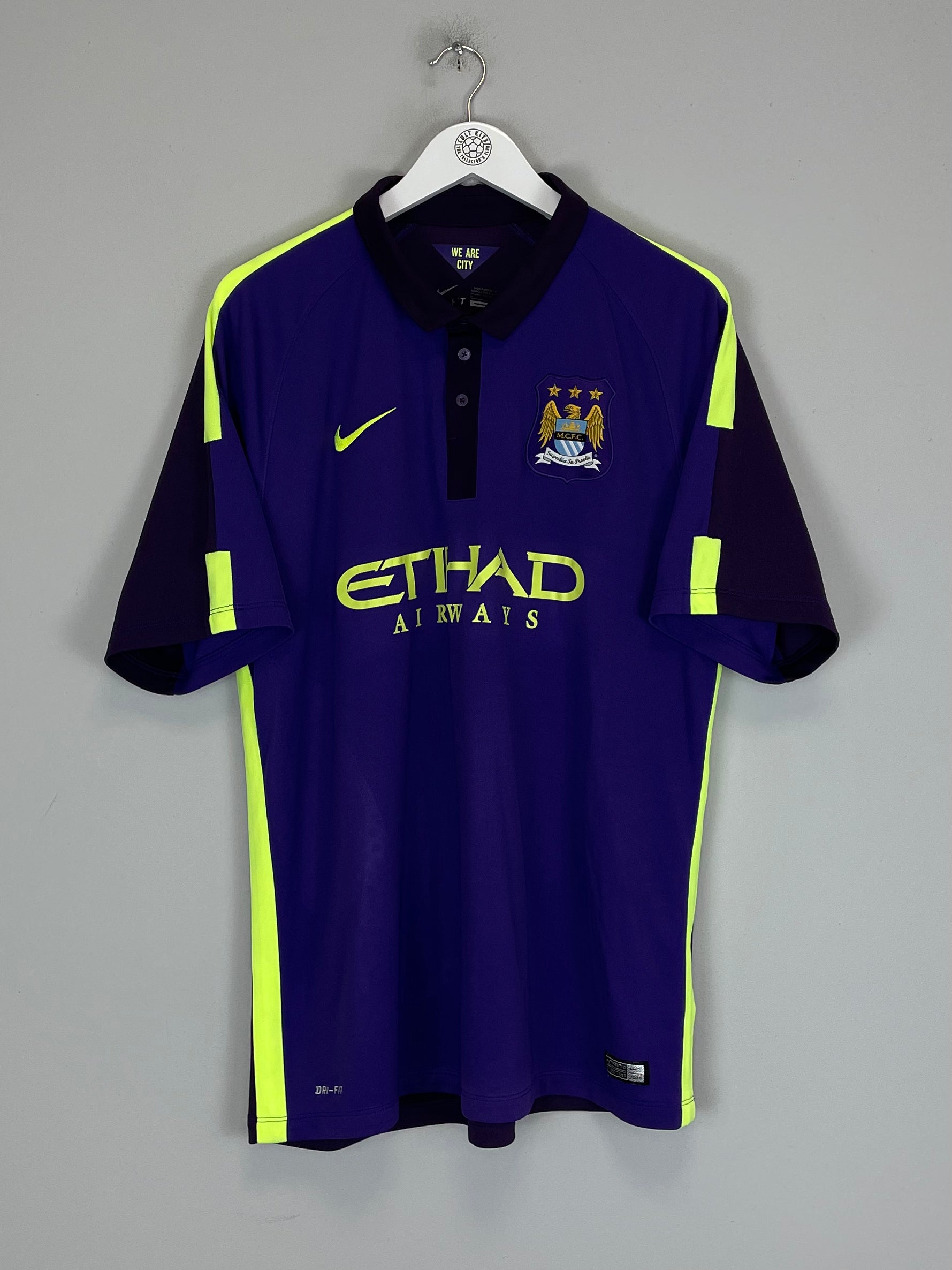 Shop 2014/15 MANCHESTER CITY TOURE YAYA #42 THIRD SHIRT (XL) NIKE, classic football shirts, vintage football shirts & retro soccer jerseys at Cult Kits