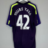Shop 2014/15 MANCHESTER CITY TOURE YAYA #42 THIRD SHIRT (XL) NIKE, classic football shirts, vintage football shirts & retro soccer jerseys at Cult Kits