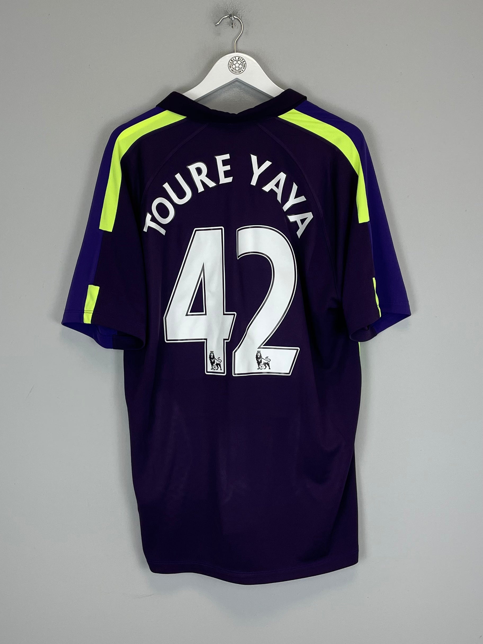 Shop 2014/15 MANCHESTER CITY TOURE YAYA #42 THIRD SHIRT (XL) NIKE, classic football shirts, vintage football shirts & retro soccer jerseys at Cult Kits
