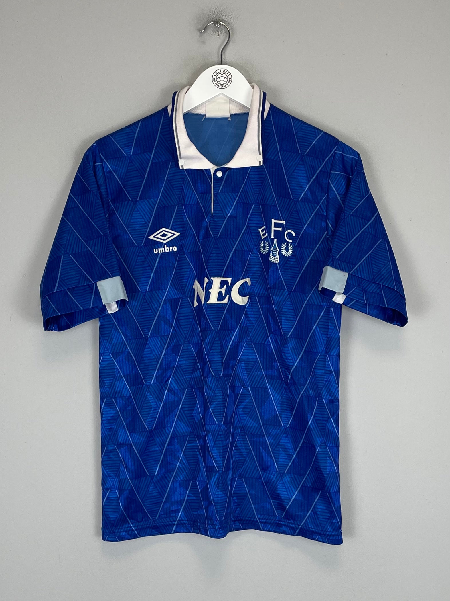 Shop 1988/91 EVERTON HOME SHIRT (S) UMBRO, classic football shirts, vintage football shirts & retro soccer jerseys at Cult Kits