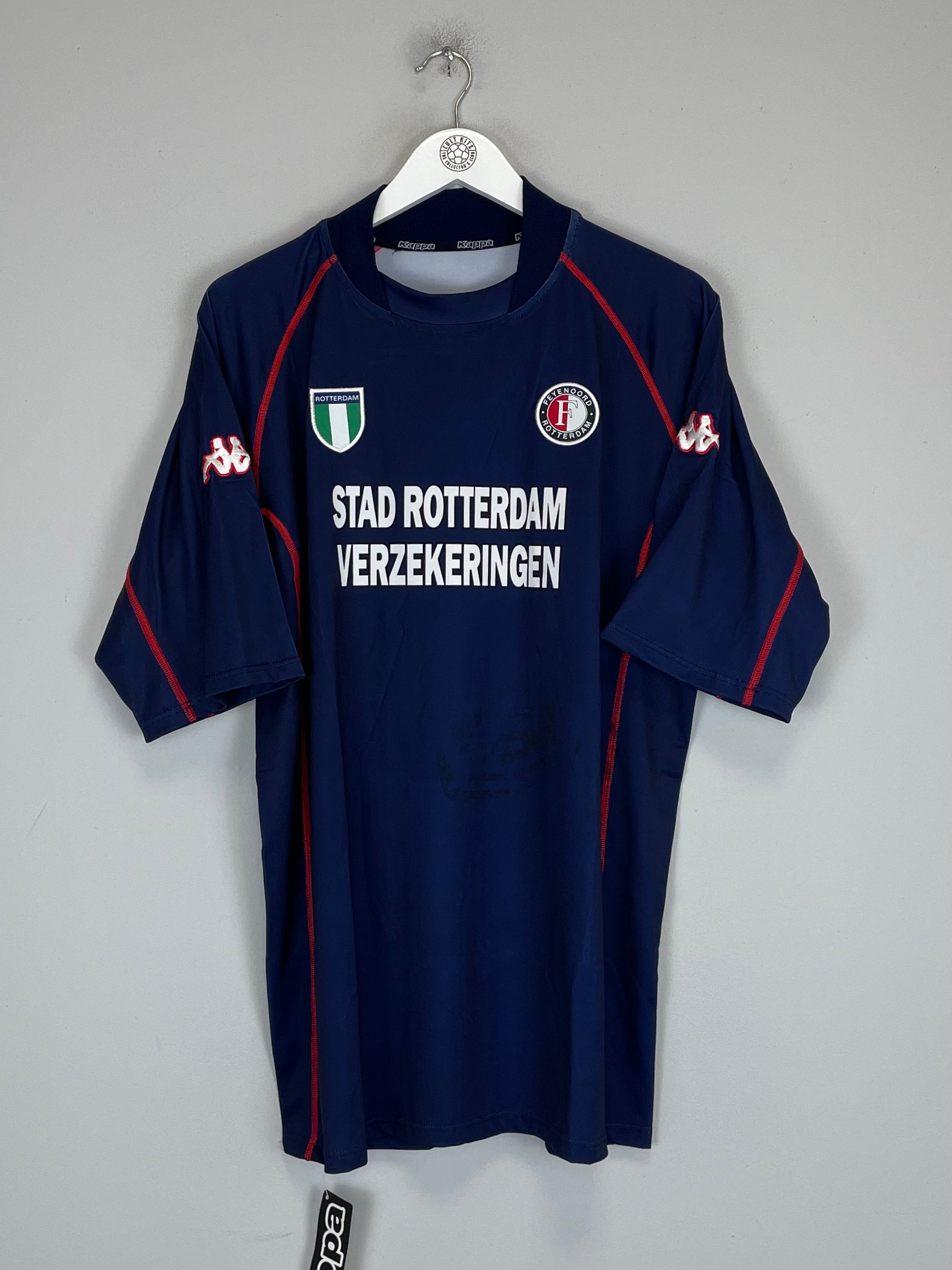 Shop 2002/03 FEYENOORD *BNWT WITH DEFECTS* EUROPEAN AWAY SHIRT (L) KAPPA, classic football shirts, vintage football shirts & retro soccer jerseys at Cult Kits