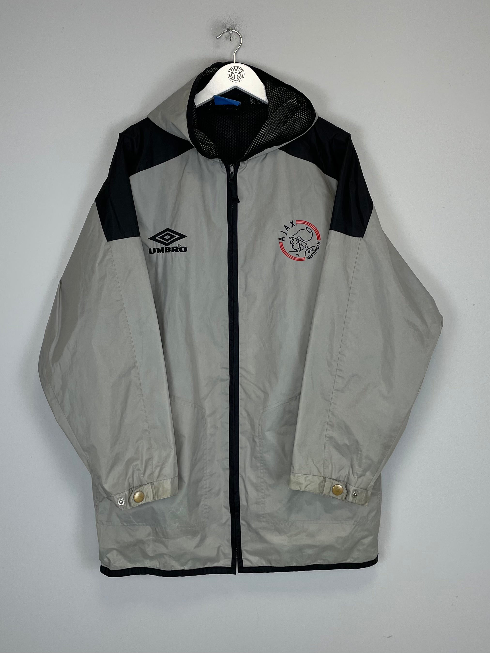 Shop 1996/97 AJAX RAIN JACKET (L) UMBRO, classic football shirts, vintage football shirts & retro soccer jerseys at Cult Kits