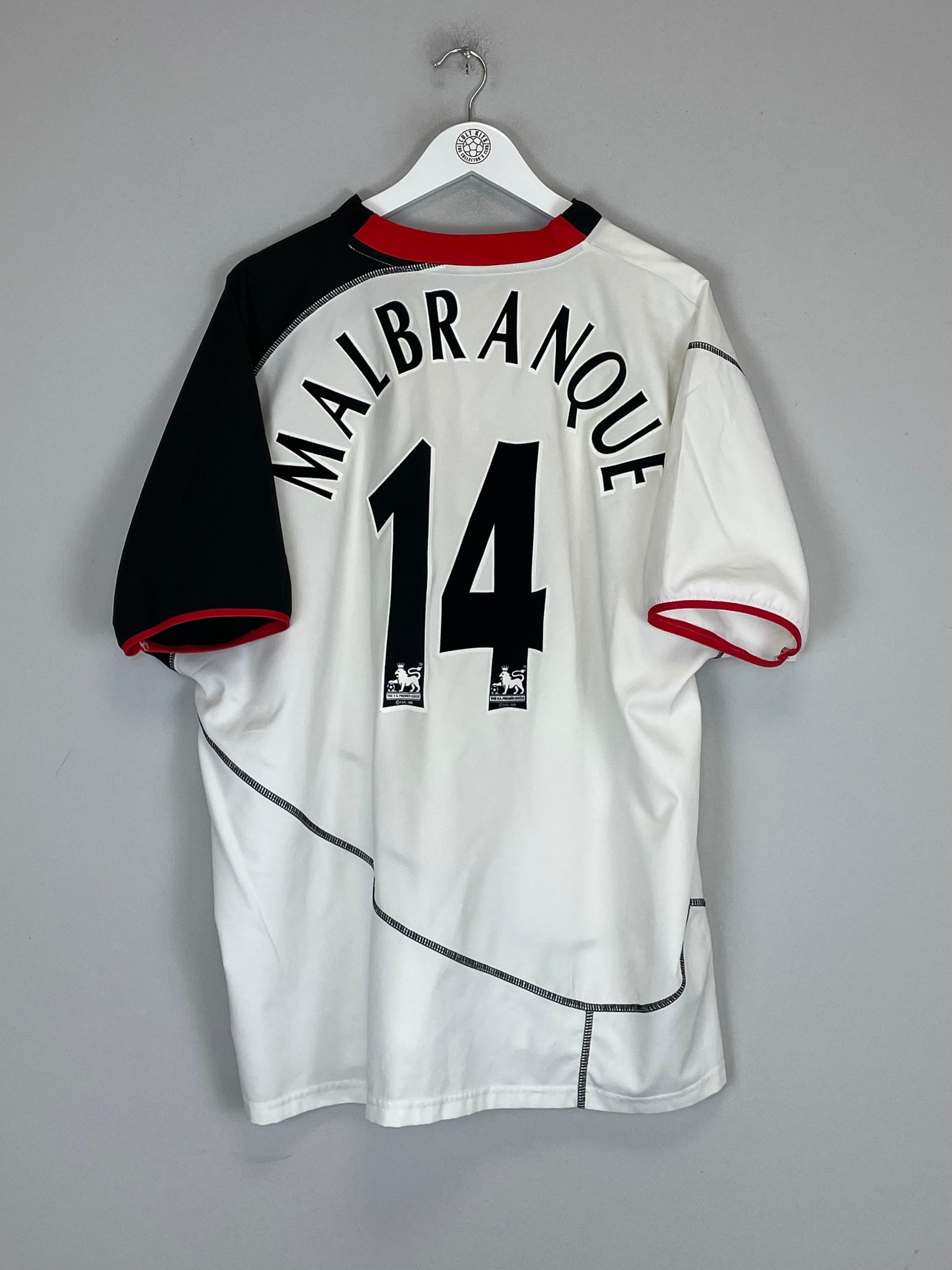 Shop 2003/04 FULHAM MALBRANQUE #14 HOME SHIRT (XL) PUMA, classic football shirts, vintage football shirts & retro soccer jerseys at Cult Kits