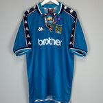 Shop 1997/99 MANCHESTER CITY *BNWT* HOME SHIRT (XL) KAPPA, classic football shirts, vintage football shirts & retro soccer jerseys at Cult Kits