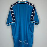 Shop 1997/99 MANCHESTER CITY *BNWT* HOME SHIRT (XL) KAPPA, classic football shirts, vintage football shirts & retro soccer jerseys at Cult Kits