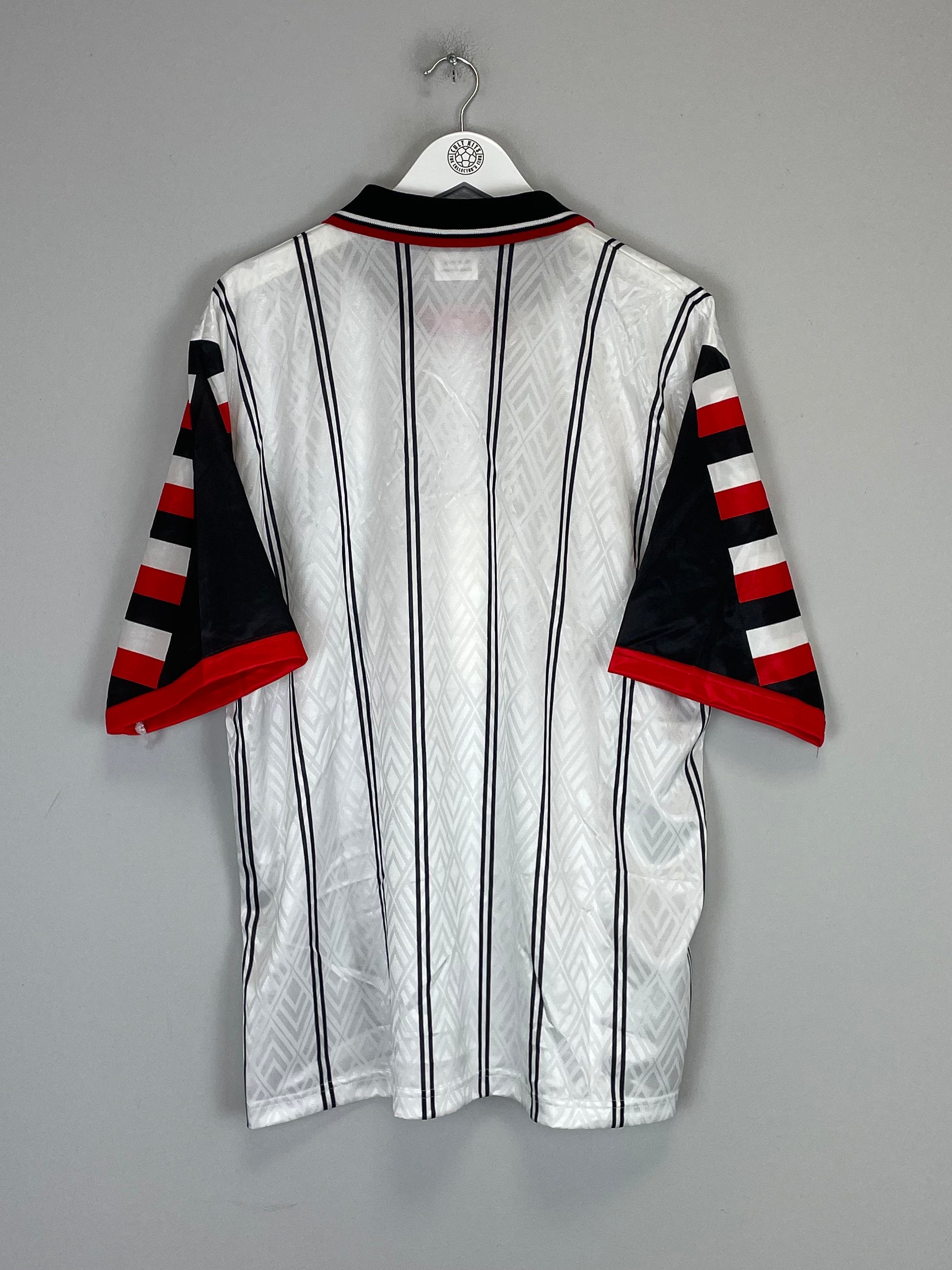 Shop 1995/96 SWANSEA *MINT* HOME SHIRT (XL) LE COQ, classic football shirts, vintage football shirts & retro soccer jerseys at Cult Kits