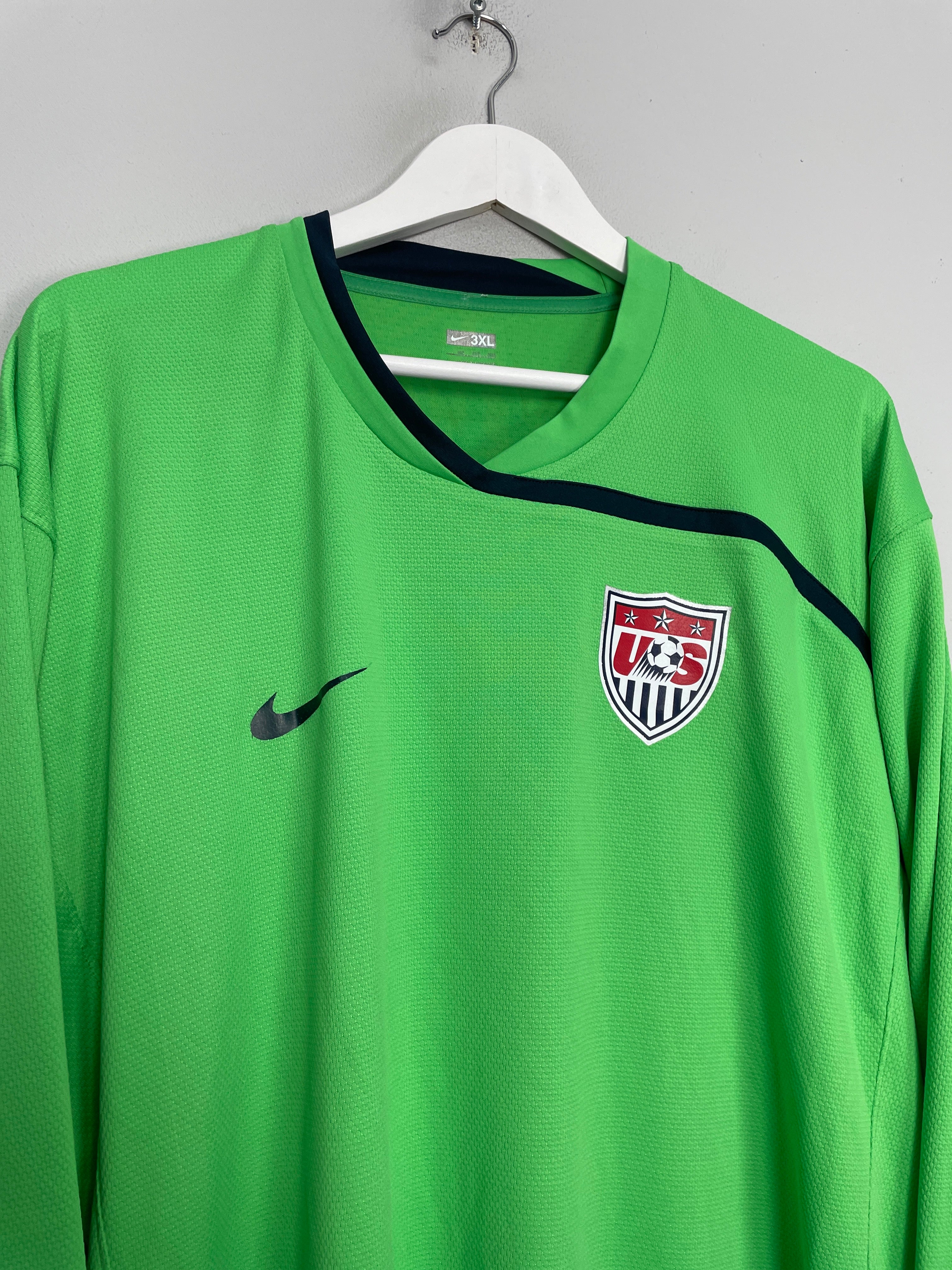 Shop 2008/09 USA *PLAYER ISSUE* GK SHIRT (XXXL) NIKE, classic football shirts, vintage football shirts & retro soccer jerseys at Cult Kits