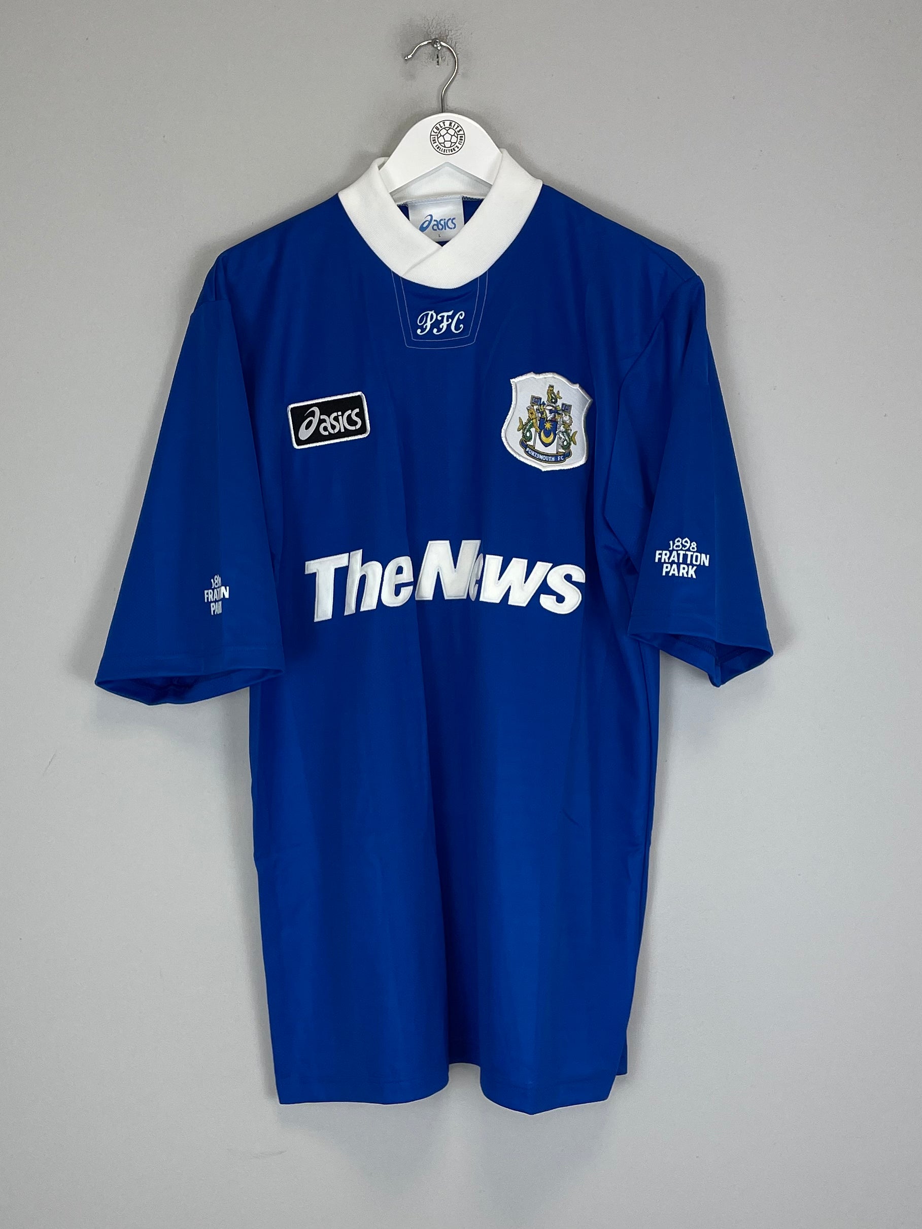 Shop 1995/97 PORTSMOUTH *MINT* HOME SHIRT (L) ASICS, classic football shirts, vintage football shirts & retro soccer jerseys at Cult Kits