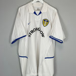 Shop 2002/03 LEEDS UNITED VIDUKA #9 HOME SHIRT (XXL) NIKE, classic football shirts, vintage football shirts & retro soccer jerseys at Cult Kits
