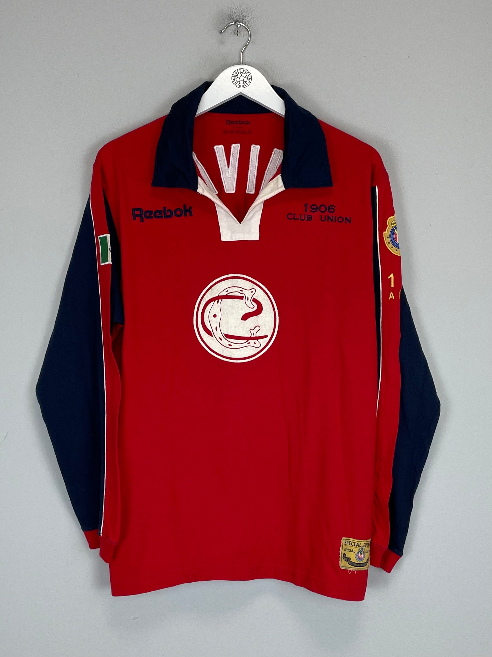 Shop 2006/07 CHIVAS GUADALAJARA L/S *CENTENARY* SHIRT (M) REEBOK, classic football shirts, vintage football shirts & retro soccer jerseys at Cult Kits