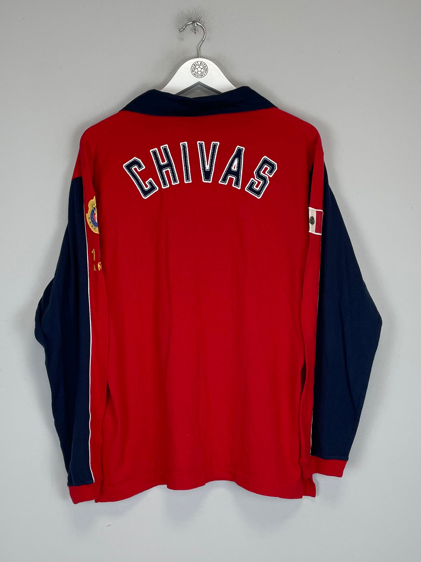 Shop 2006/07 CHIVAS GUADALAJARA L/S *CENTENARY* SHIRT (M) REEBOK, classic football shirts, vintage football shirts & retro soccer jerseys at Cult Kits