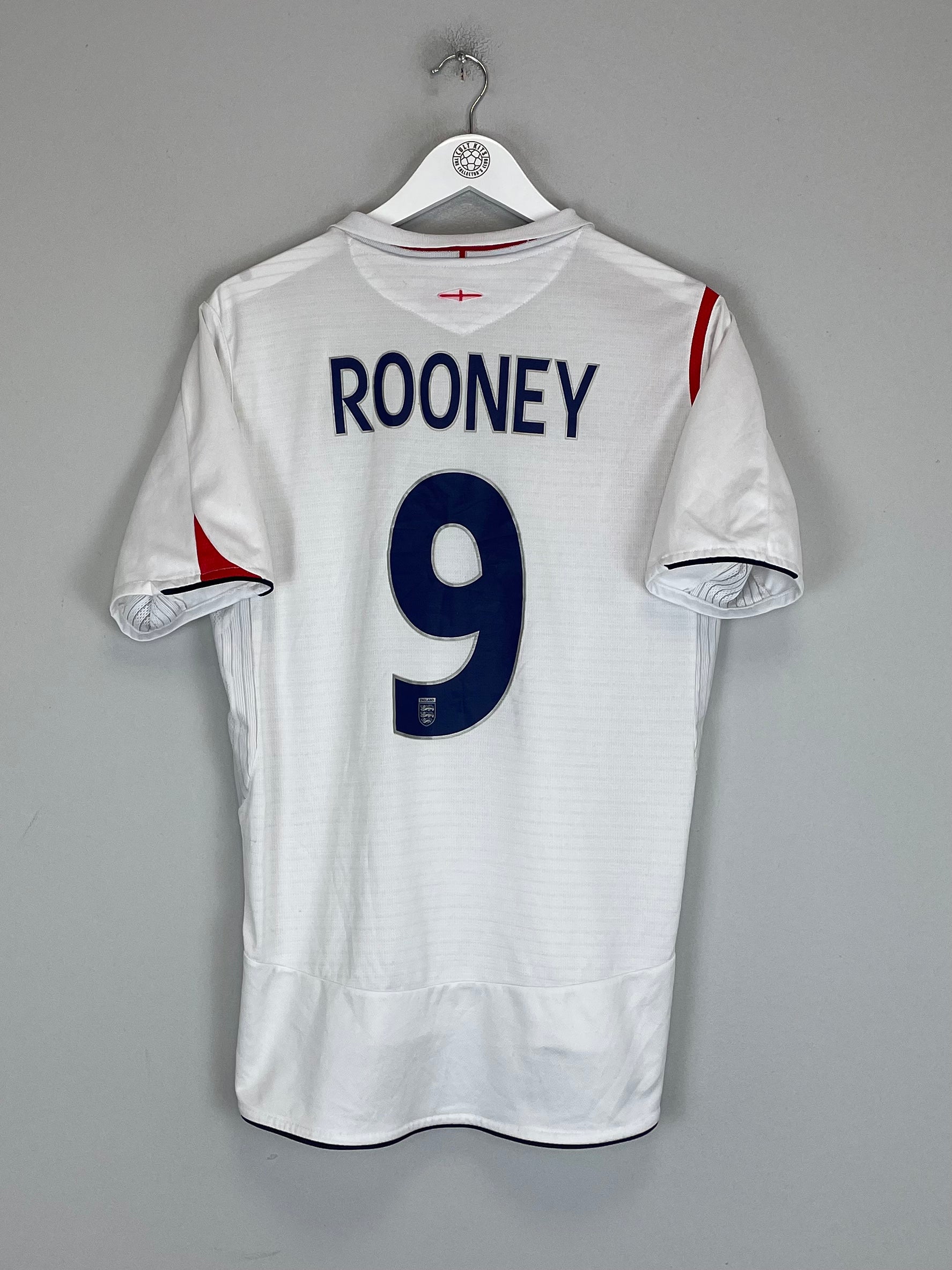 Shop 2005/07 ENGLAND ROONEY #9 HOME SHIRT (M) UMBRO, classic football shirts, vintage football shirts & retro soccer jerseys at Cult Kits
