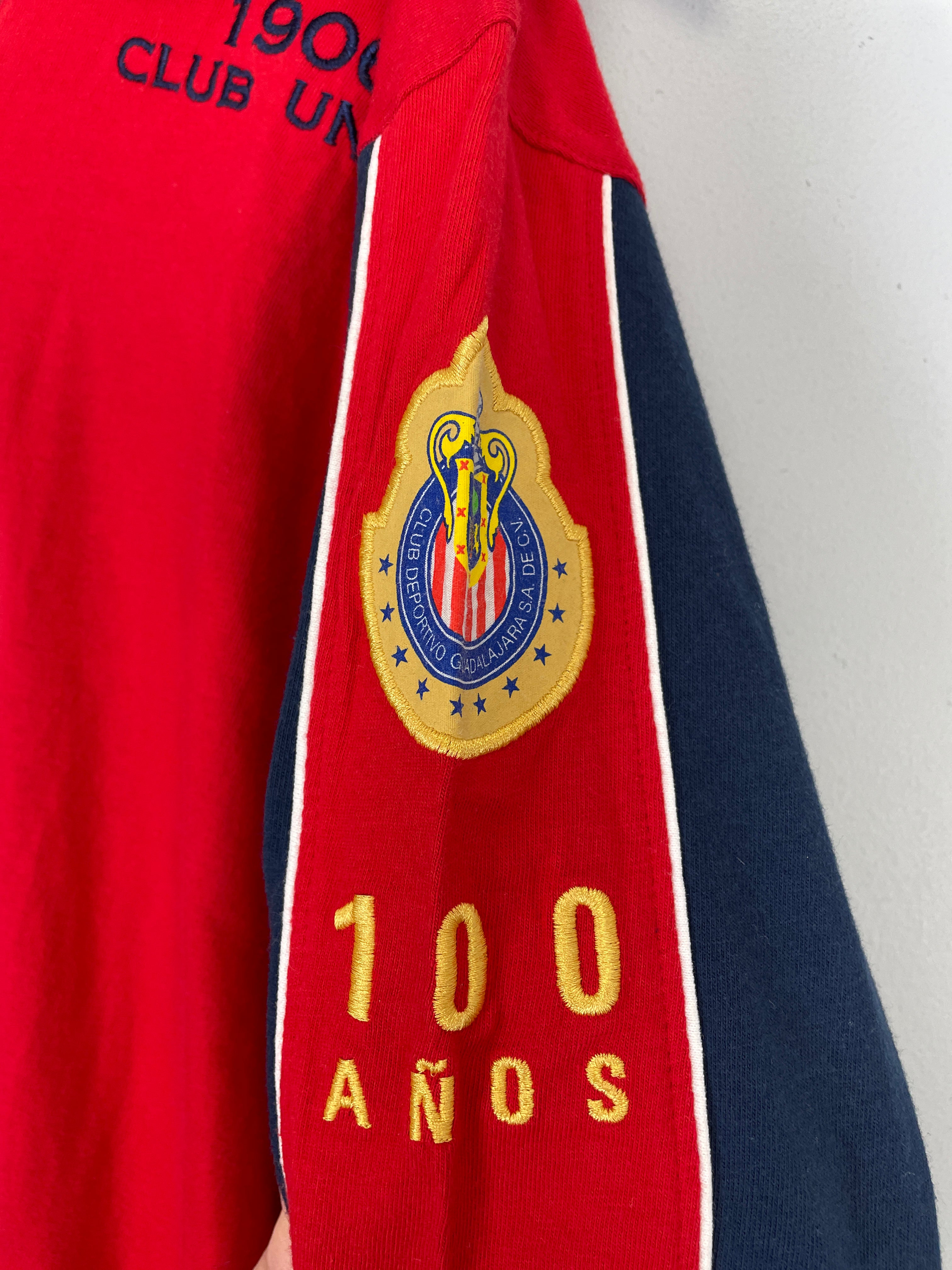 Shop 2006/07 CHIVAS GUADALAJARA L/S *CENTENARY* SHIRT (M) REEBOK, classic football shirts, vintage football shirts & retro soccer jerseys at Cult Kits