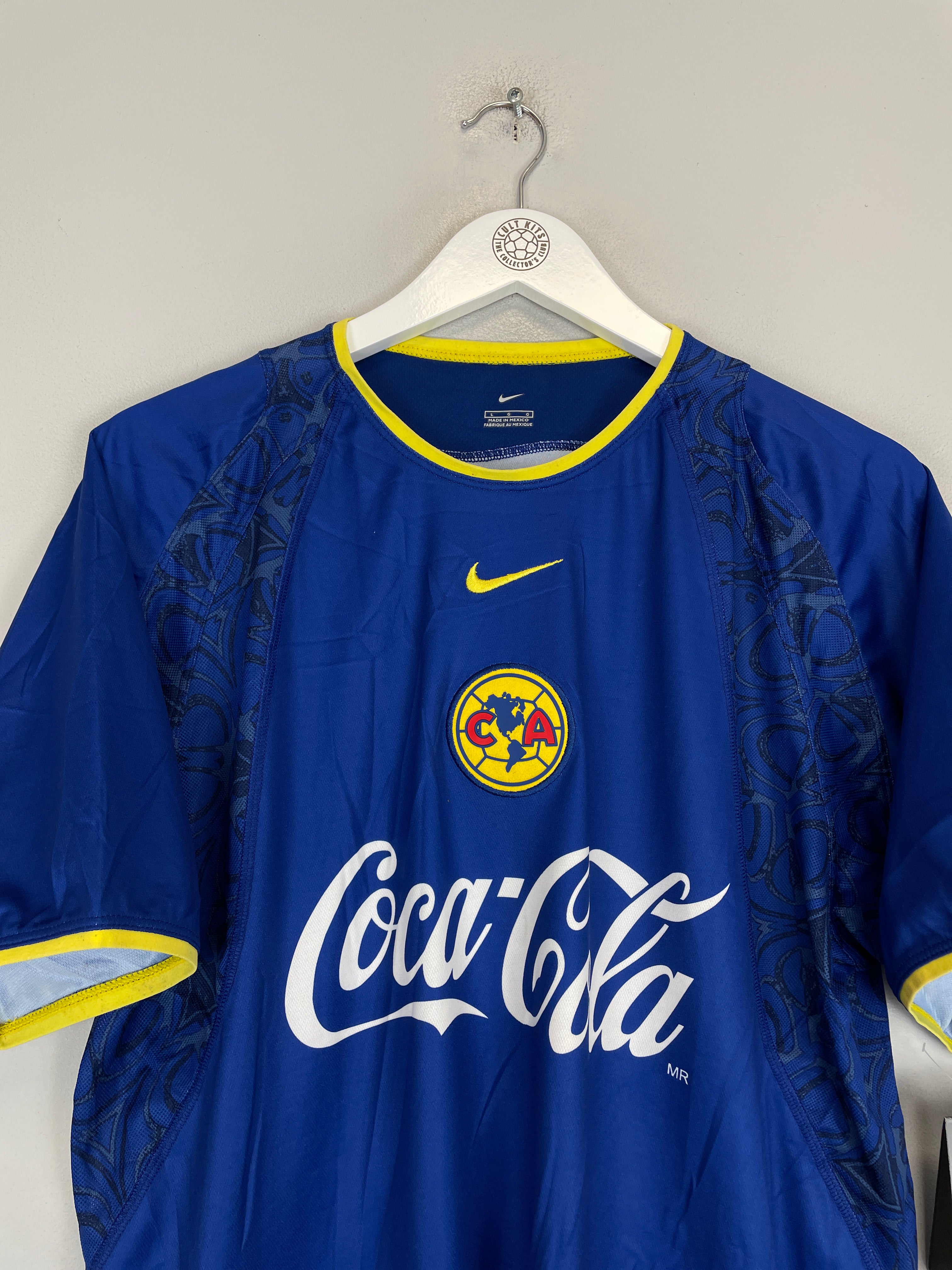 Shop 2002/03 CLUB AMERICA *BNWT* AWAY SHIRT (MULTIPLE SIZES) NIKE, classic football shirts, vintage football shirts & retro soccer jerseys at Cult Kits