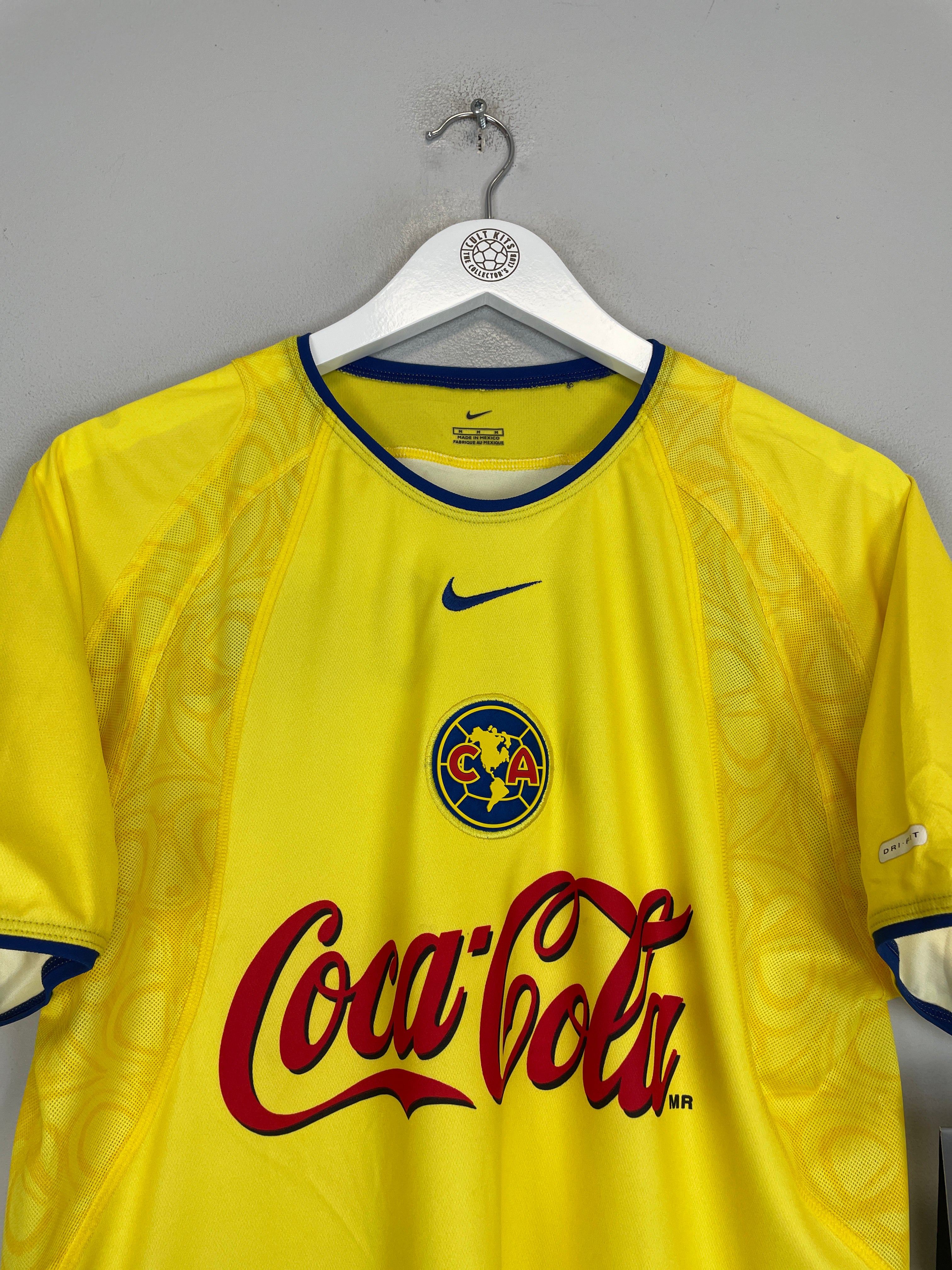 Shop 2002/03 CLUB AMERICA *BNWT* HOME SHIRT (MULTIPLE SIZES) NIKE, classic football shirts, vintage football shirts & retro soccer jerseys at Cult Kits