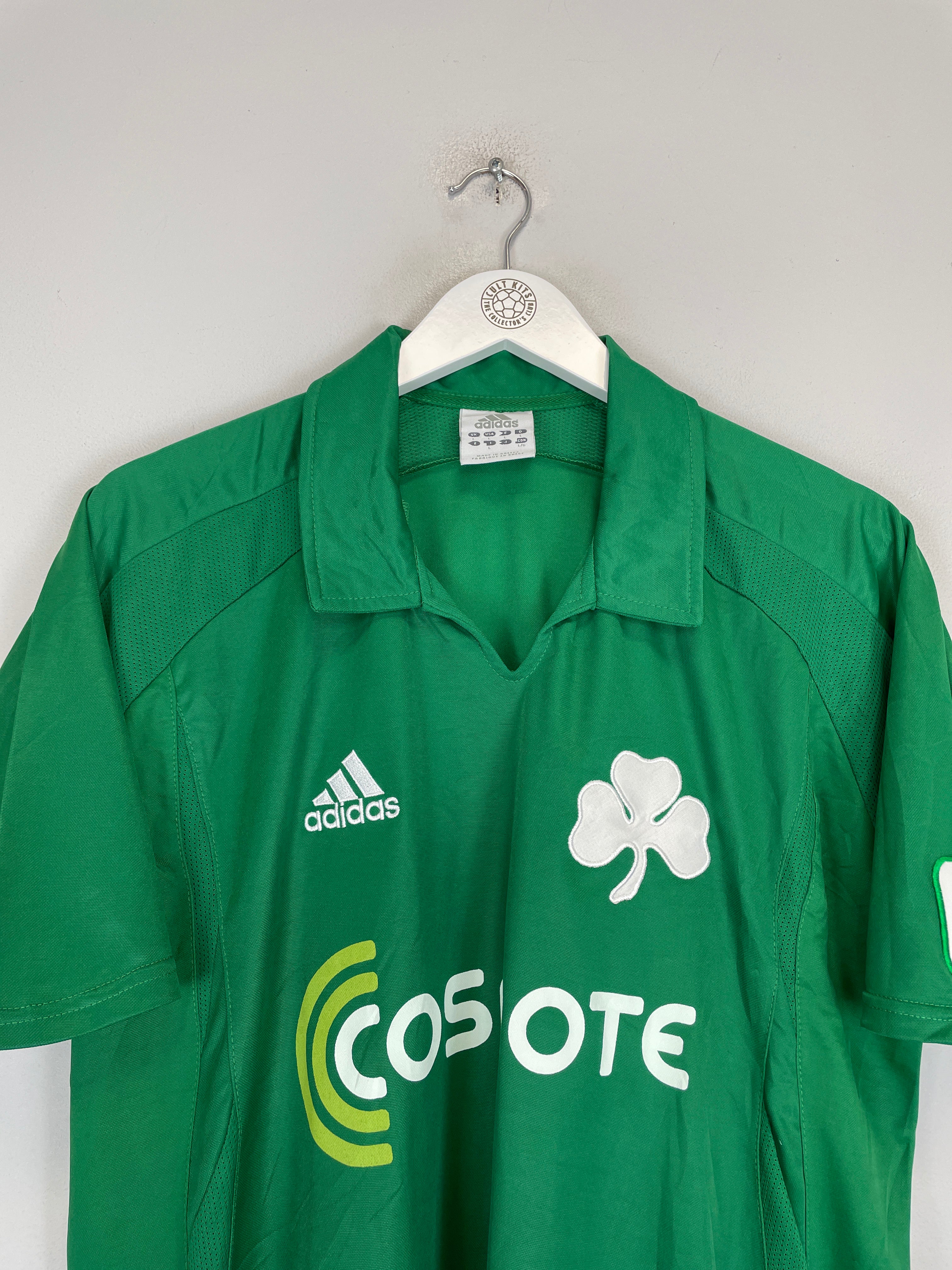 Shop 2008/09 PANATHINAIKOS HOME SHIRT (L) ADIDAS, classic football shirts, vintage football shirts & retro soccer jerseys at Cult Kits